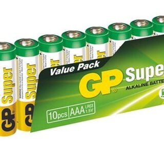 Baterie GP SUPER ALKALINE BATTERY AAA (LR03) - 10KS