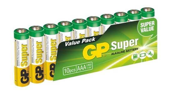 Baterie GP SUPER ALKALINE BATTERY AAA (LR03) - 10KS