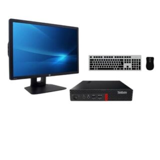 PC set Lenovo ThinkCentre M910q Tiny + Monitor HP Z24i 24"