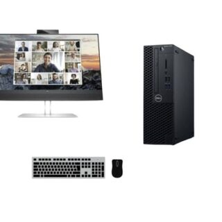 PC set Dell OptiPlex 3070 SFF + HP E24m G4 USB-C Conferencing Monitor 23