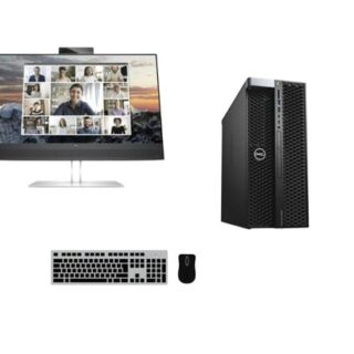 PC set Dell Precision 5820 (Radeon RX Vega 56 8GB) + Monitor HP E24m G4 USB-C Conferencing Monitor