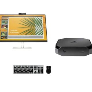 PC set HP Z2 Mini G4 Workstation + Monitor HP E27d G4 Docking Monitor